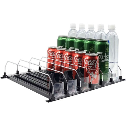 Adjustable Beverage Shelf Pusher and Display Case Propeller