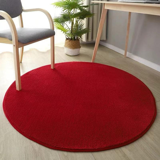 Round carpet soft fleece mat