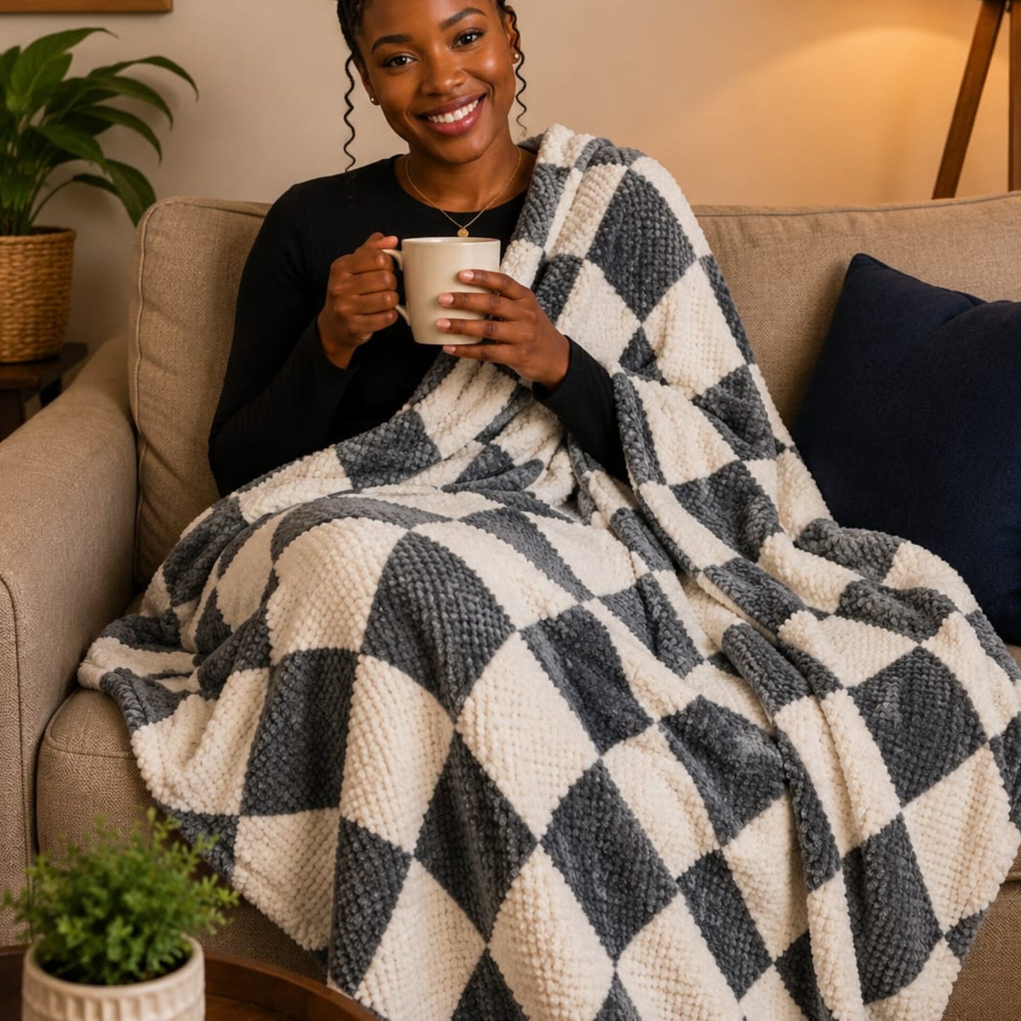 Textured Fleece Blanket