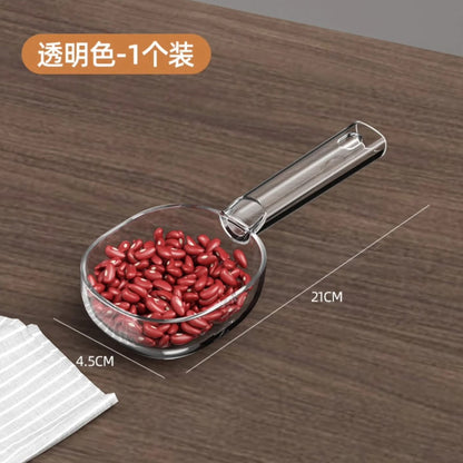 Acrylic scoop with long handle