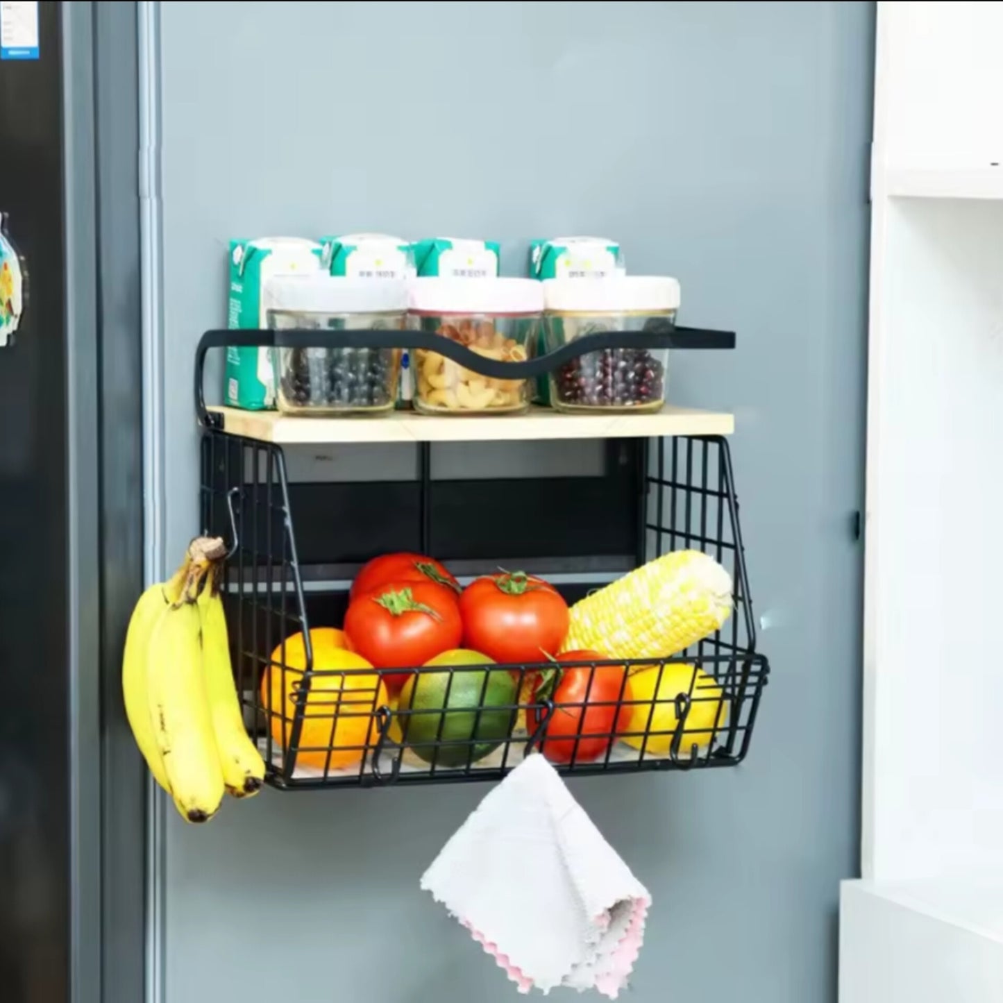 Mountable Stainless steel wire storage basket