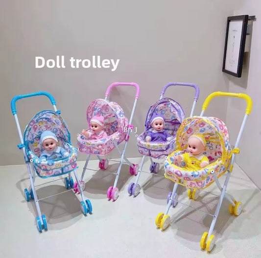 Doll stroller set