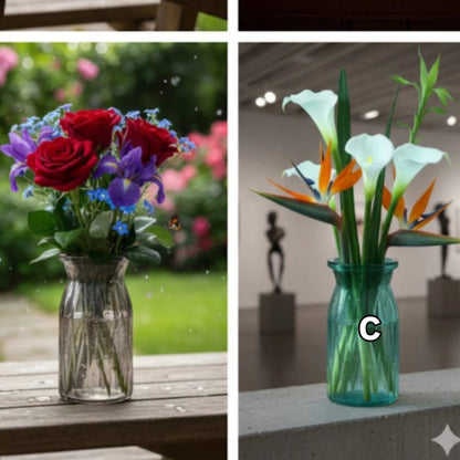 Diamond mini coloured vase