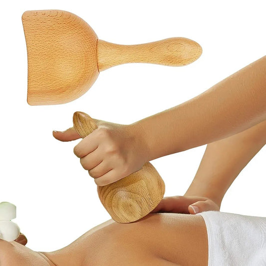 Wooden massage cup cupping tool