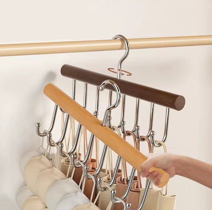 8Hook wooden plank hangers