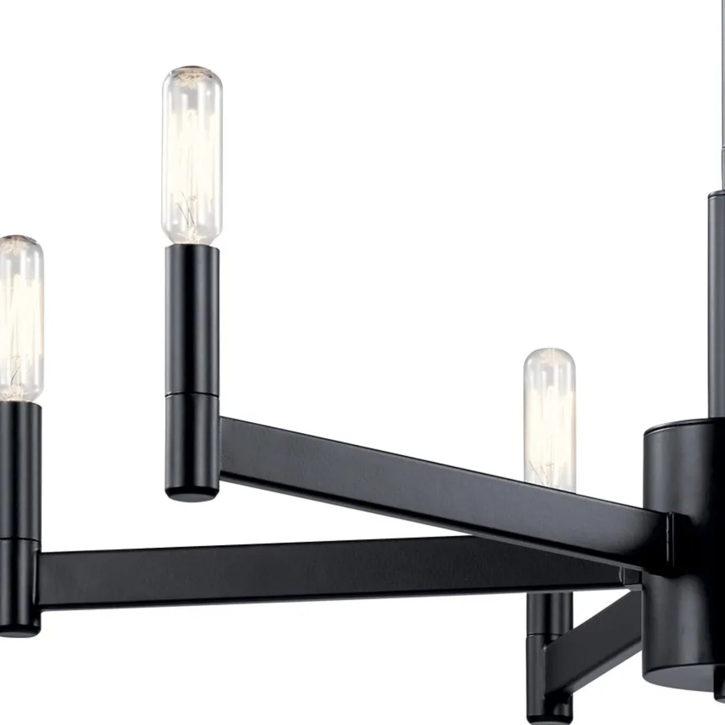 Matte Black MultiArm Chandelier