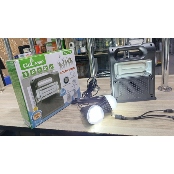 CcLamp CL 22 Solar Music Kit with LED Bulbs