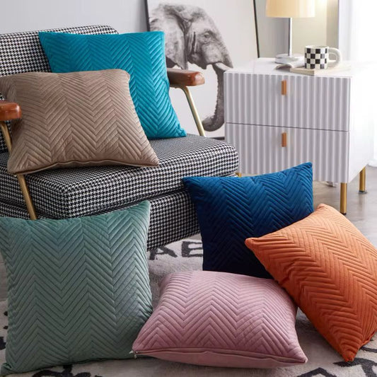Textured Velvet Cushion Covers