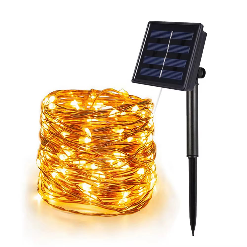 32m Solar Christmas Fairy String Lights Gha