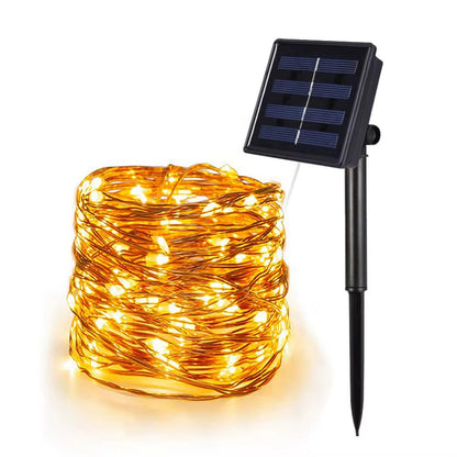32m Solar Christmas Fairy String Lights Gha