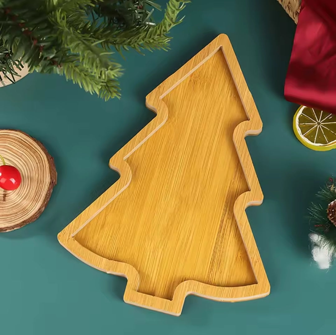 Wooden Christmas Trays | Christmas Bamboo Dessert Boards Gha