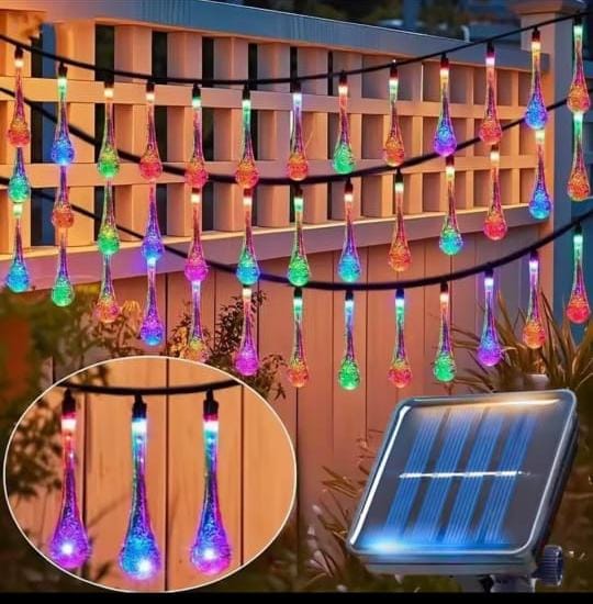 3M Tear Drop Christmas Solar Powered Outdoor Lights