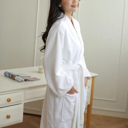 Ultra Soft Fleece Bathrobe