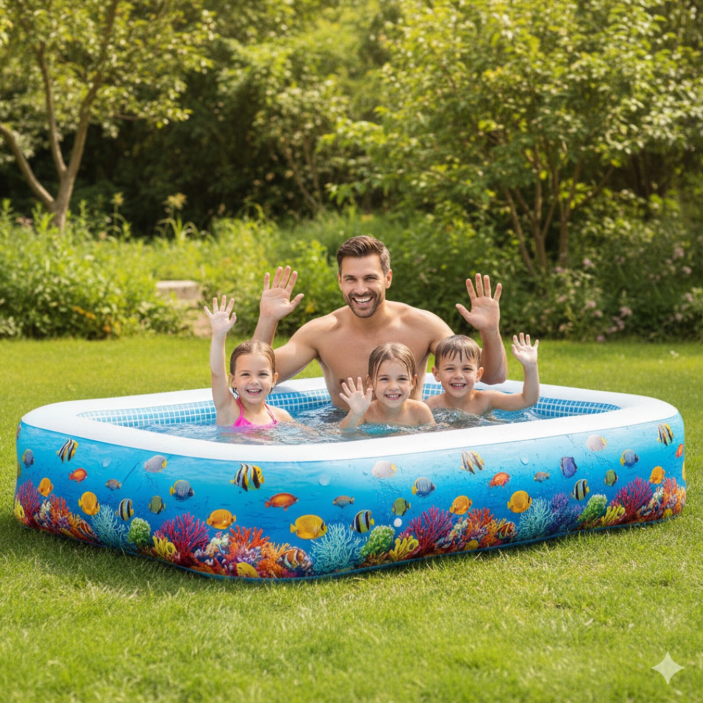 Inflatable Family Splash and Play Pool