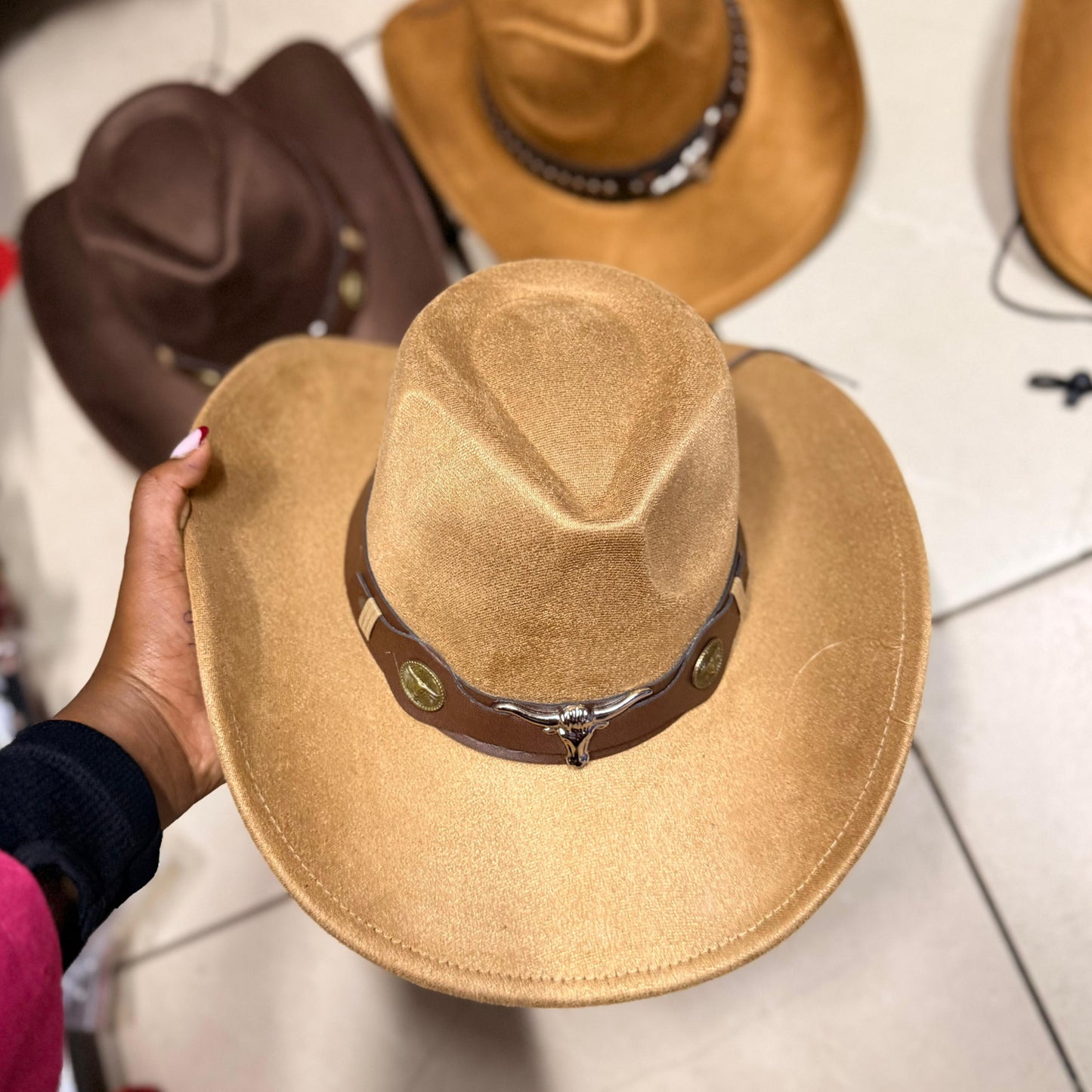Tan Western Style Cowboy Hat 