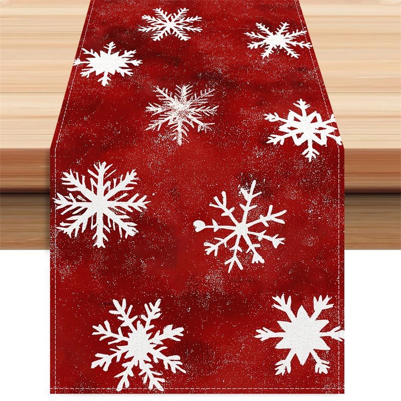 Christmas linen table runners