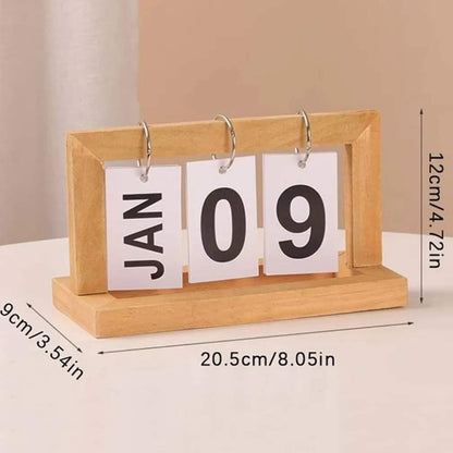 Desk study flip calendar