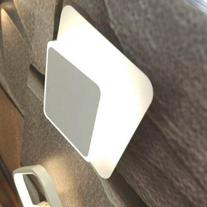 Tilted Adjustable Square Tri Colour LED Wall Light WH 2013 TC