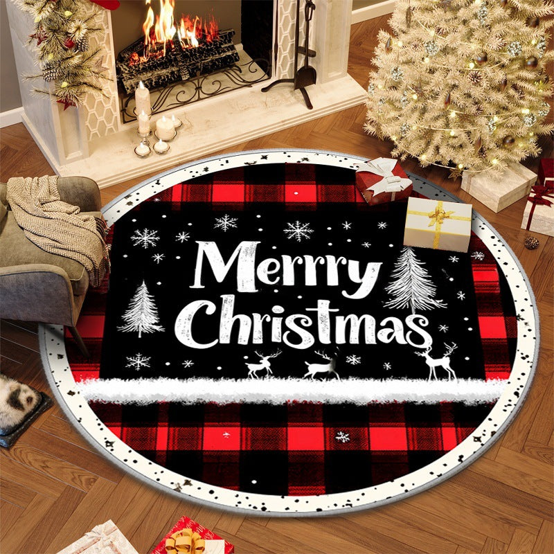 100cm Christmas Circular Anti Slip Carpet