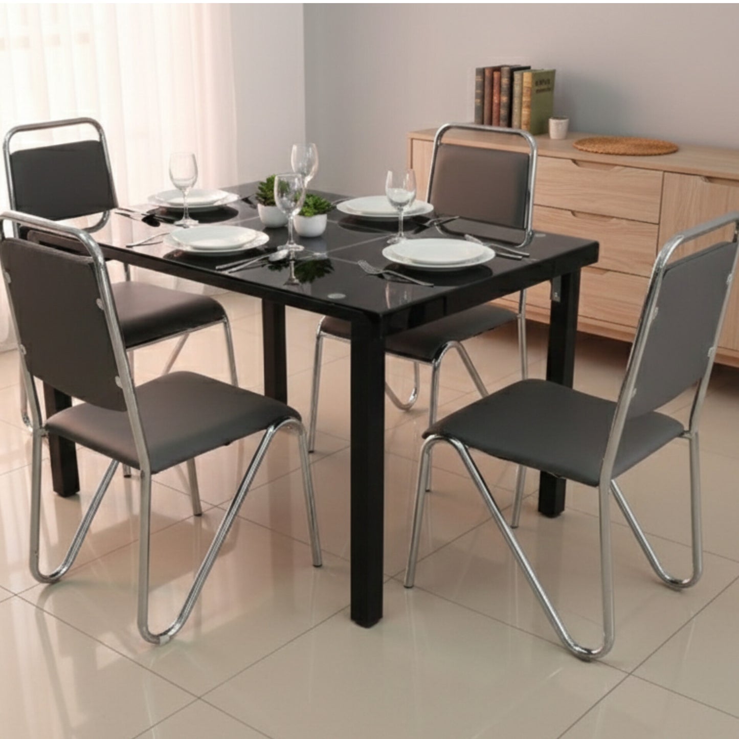 5 Piece Dining Table and Chair Set