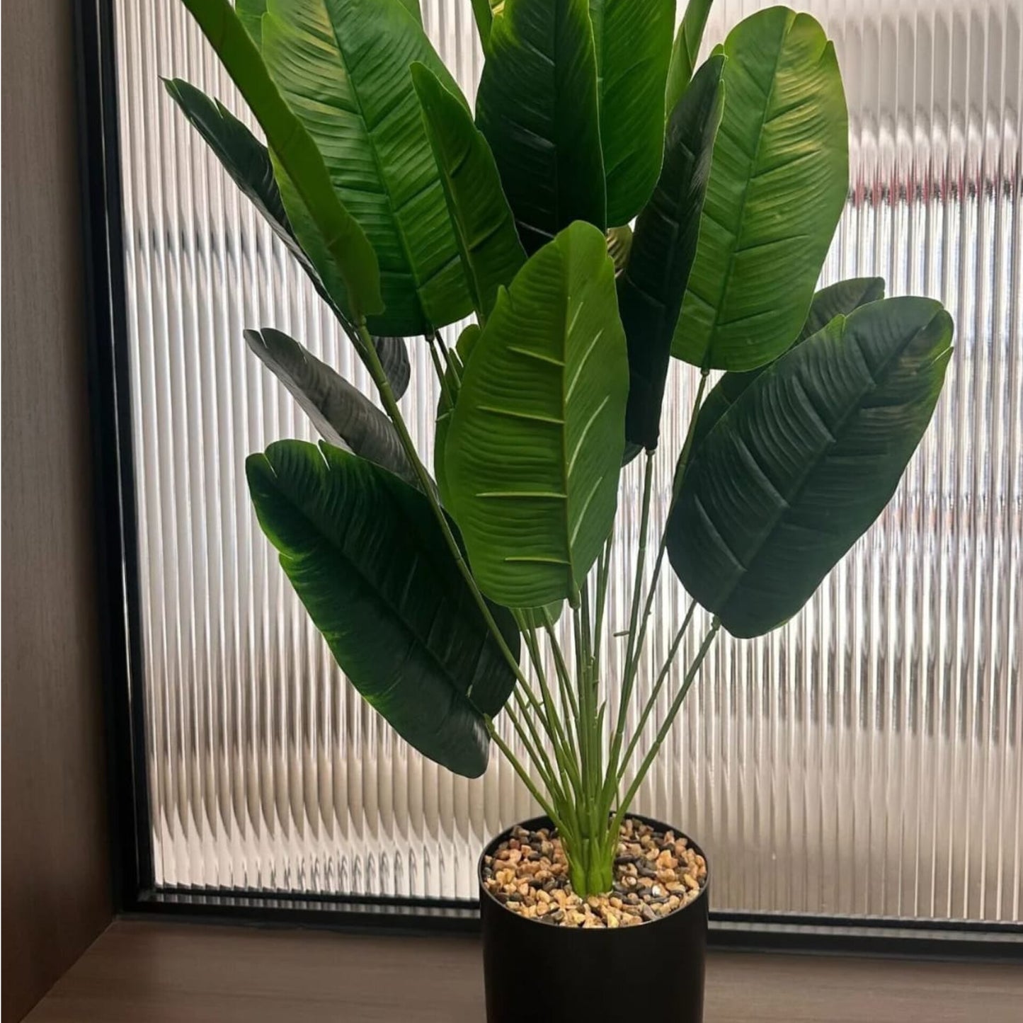 Artificial Tropical Palm and Banana Plants