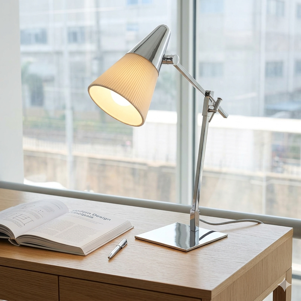 Adjustable Metallic Table Lamp Gha