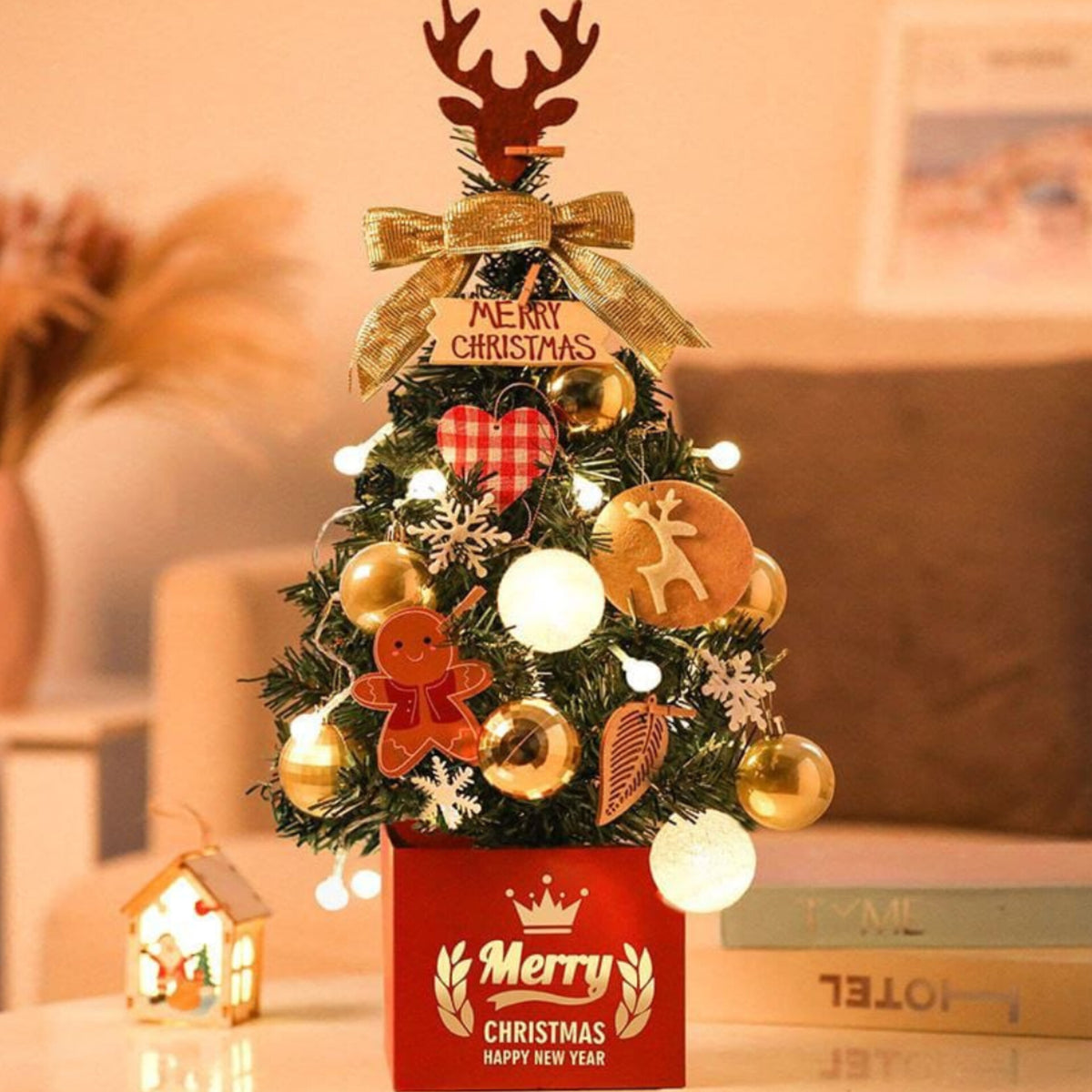 Desktop Christmas Tree with Accessories