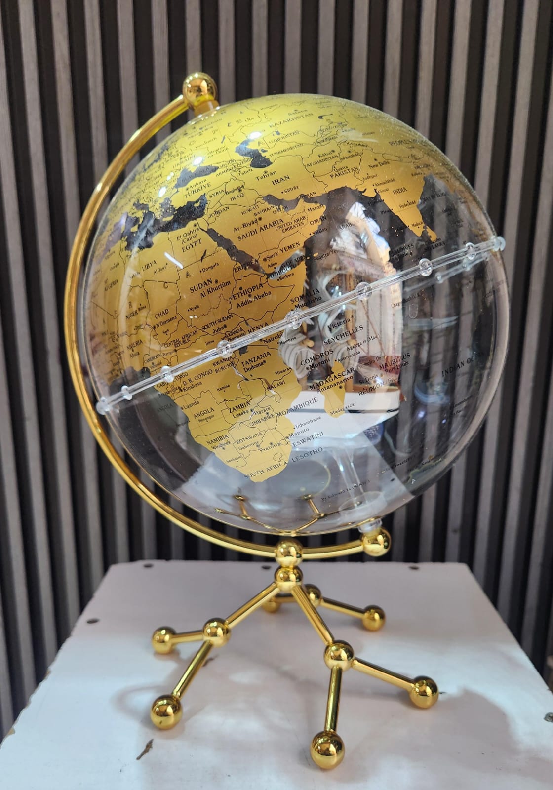 LED Globe With World Map