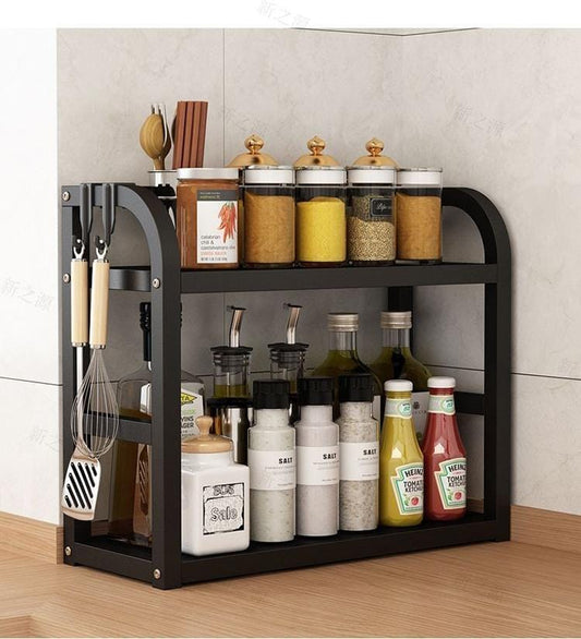 2 Layer  Spice Rack Kitchen Organizer
