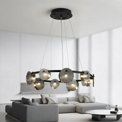 Black Ring  Chandelier Light