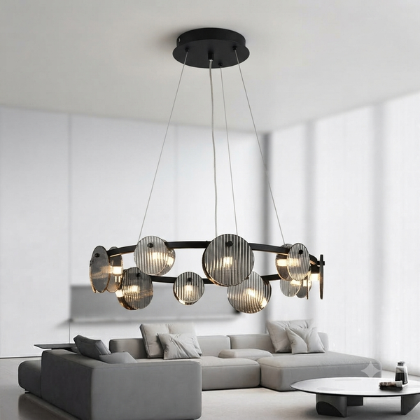 Black Ring  Chandelier Light