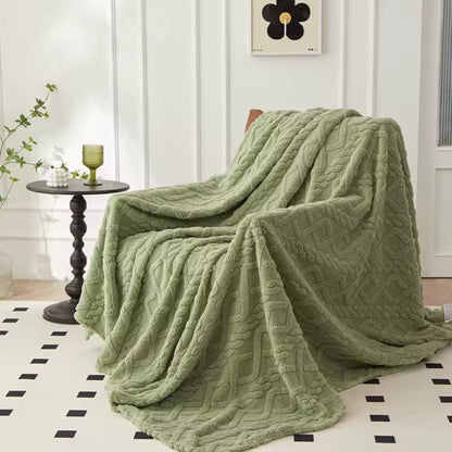 Winter throw blanket