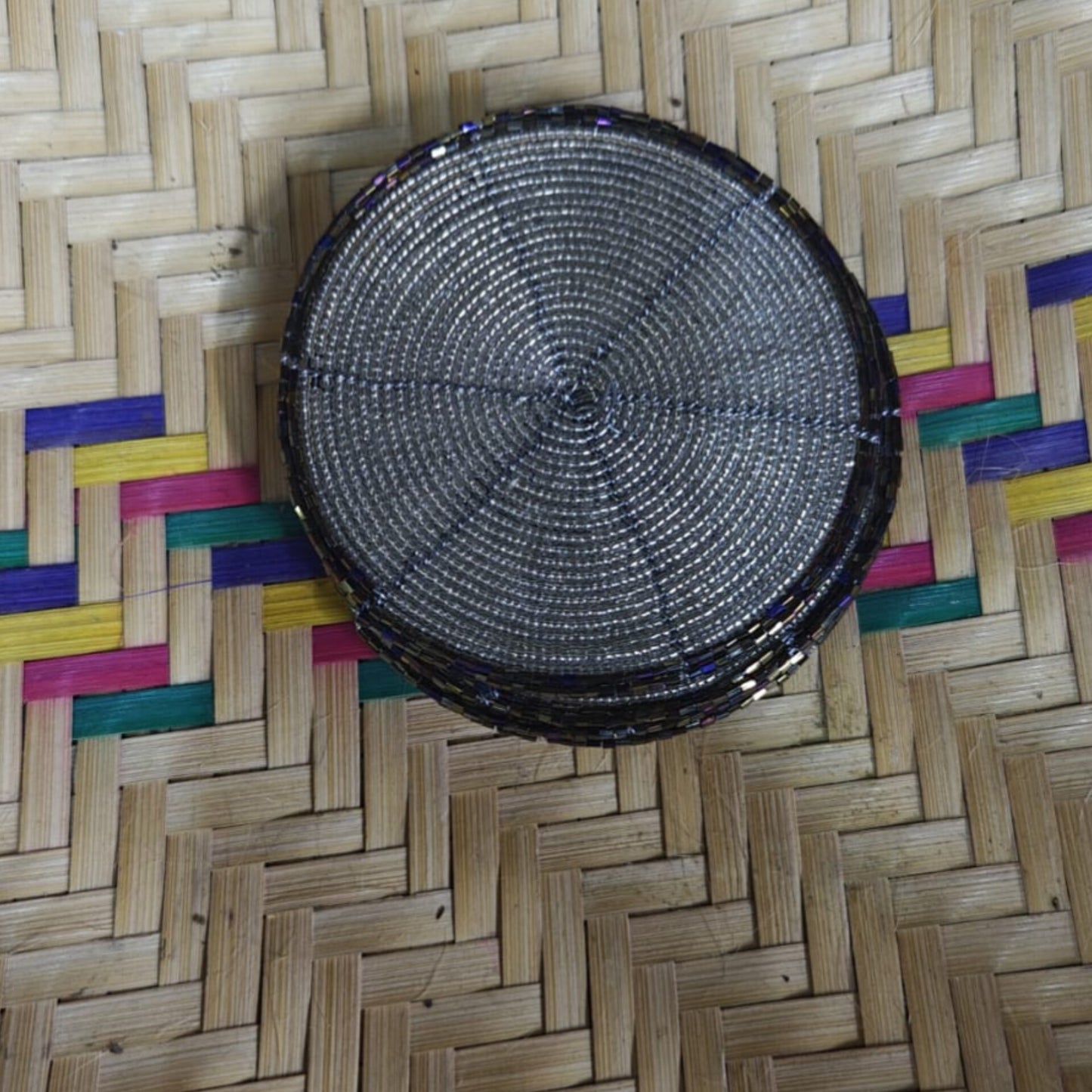 Beaded Coasters 6 Piece Set, 11 cm