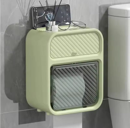 Wall Mounted Tissue Box with Drawer