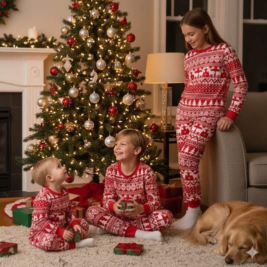 Unisex kids Matching Christmas Pajamas