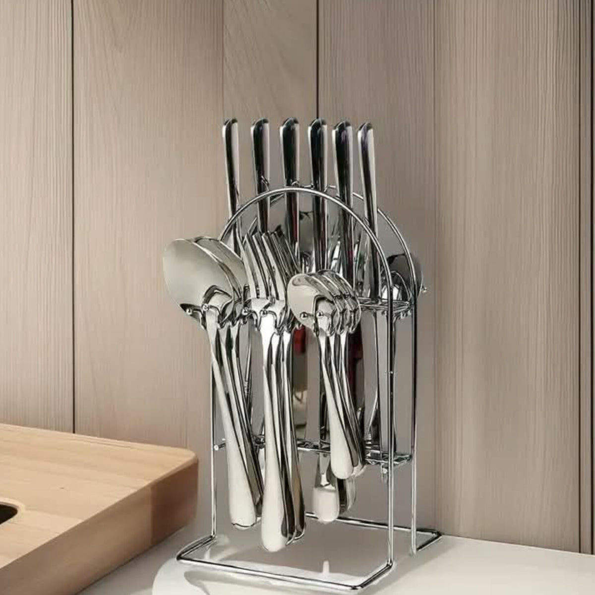 24Pcs Stainless Steel Cutlery Set