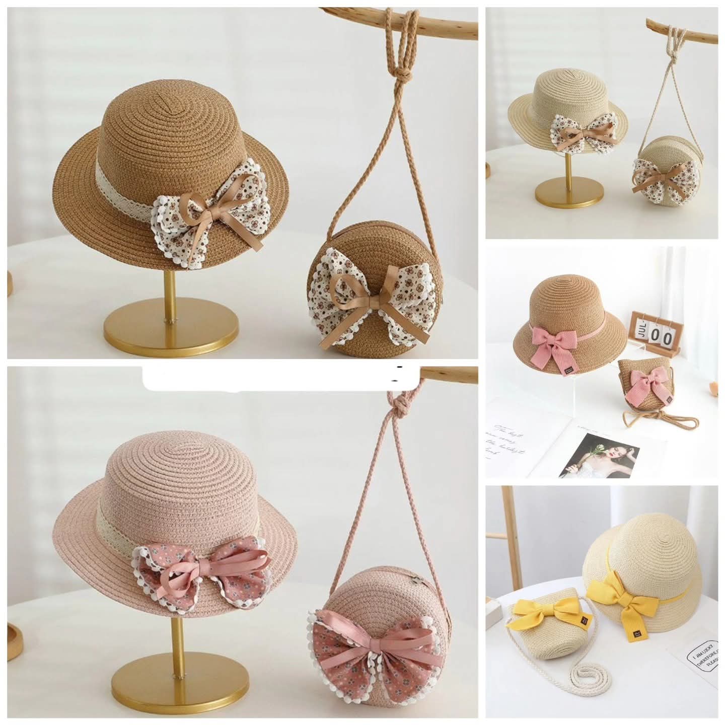 Kids summer hat and bag