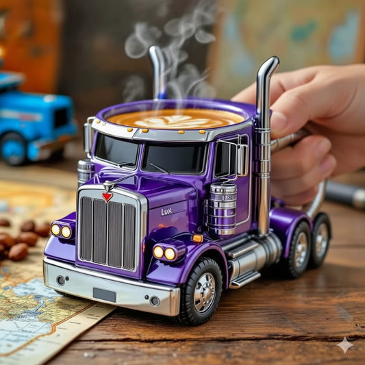 Truck coffee cup