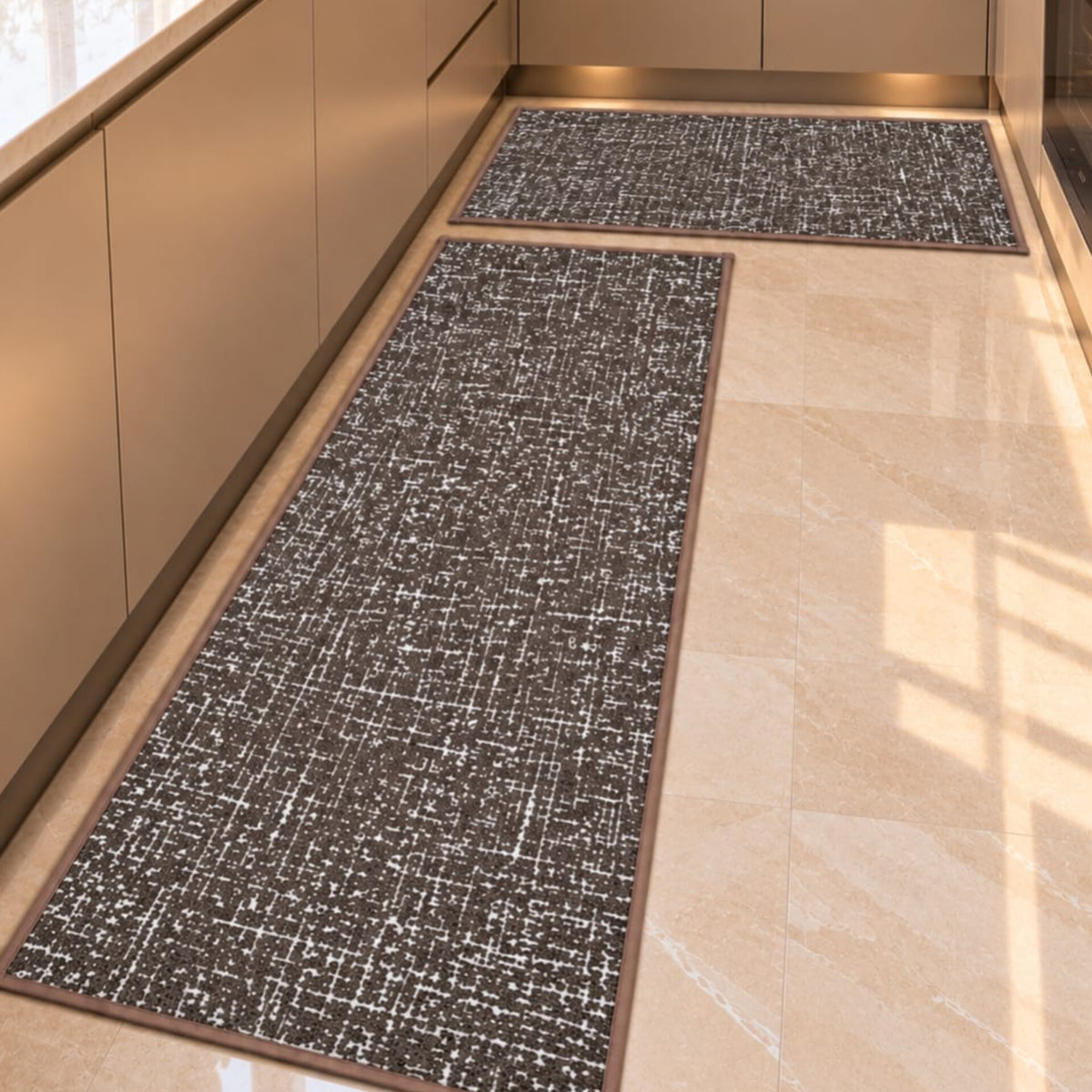 2Pcs Kitchen Mat Set