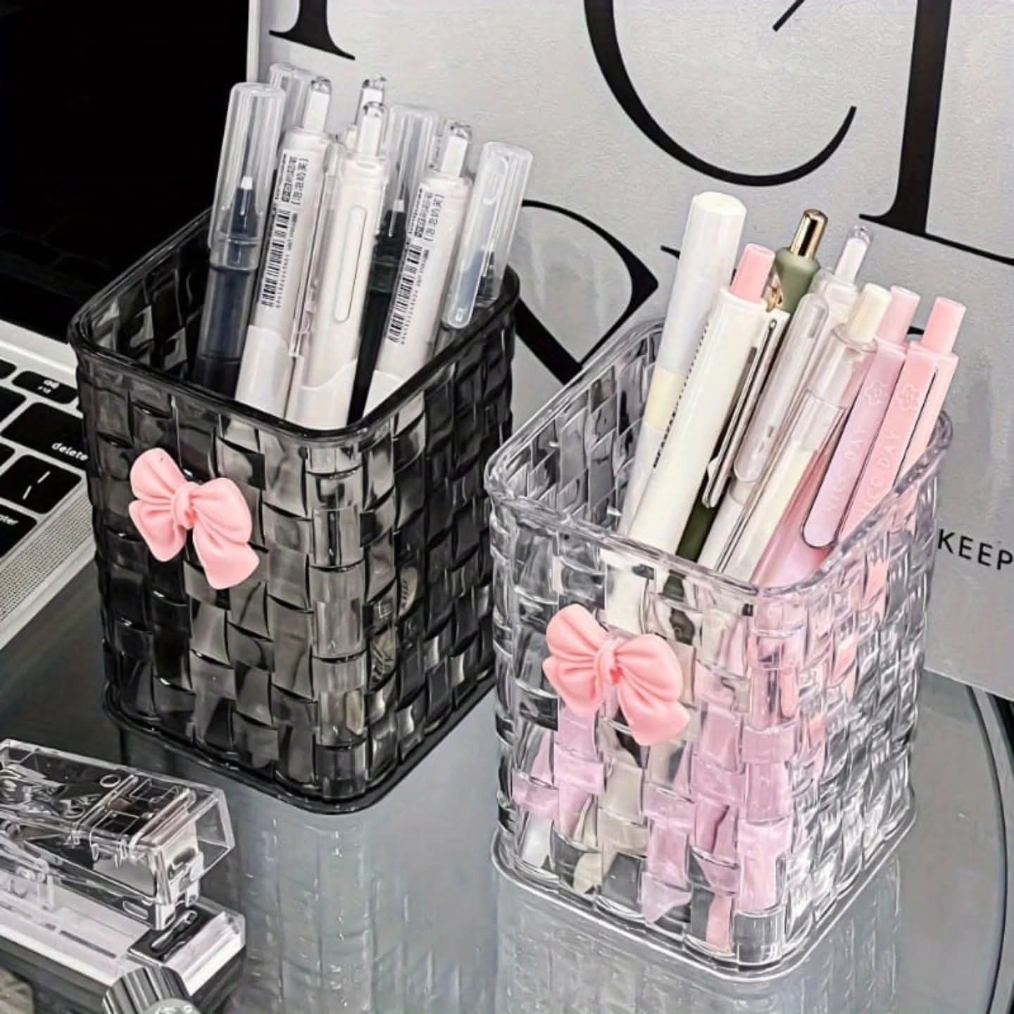 Acrylic Desk and Makeup Brush Organizer