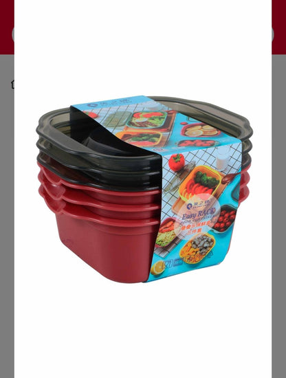 3Pcs of  1.5L Airtight Food Container Set