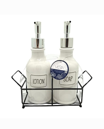 Soap and lotion dispenser set

✓ material:ceramic

✓ colours:white available