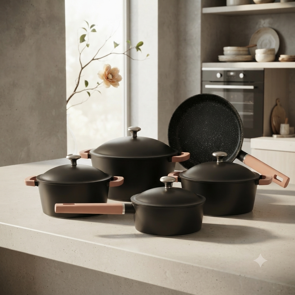 15Pcs Enamel Cookware Set