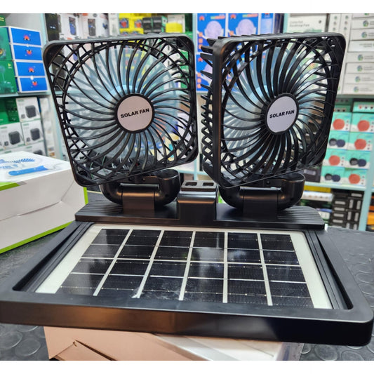 Car tabletop double head super cooling solar fan