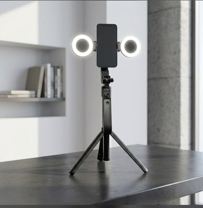 C12 AI Tracking Selfie Stick and Tripod with Lights