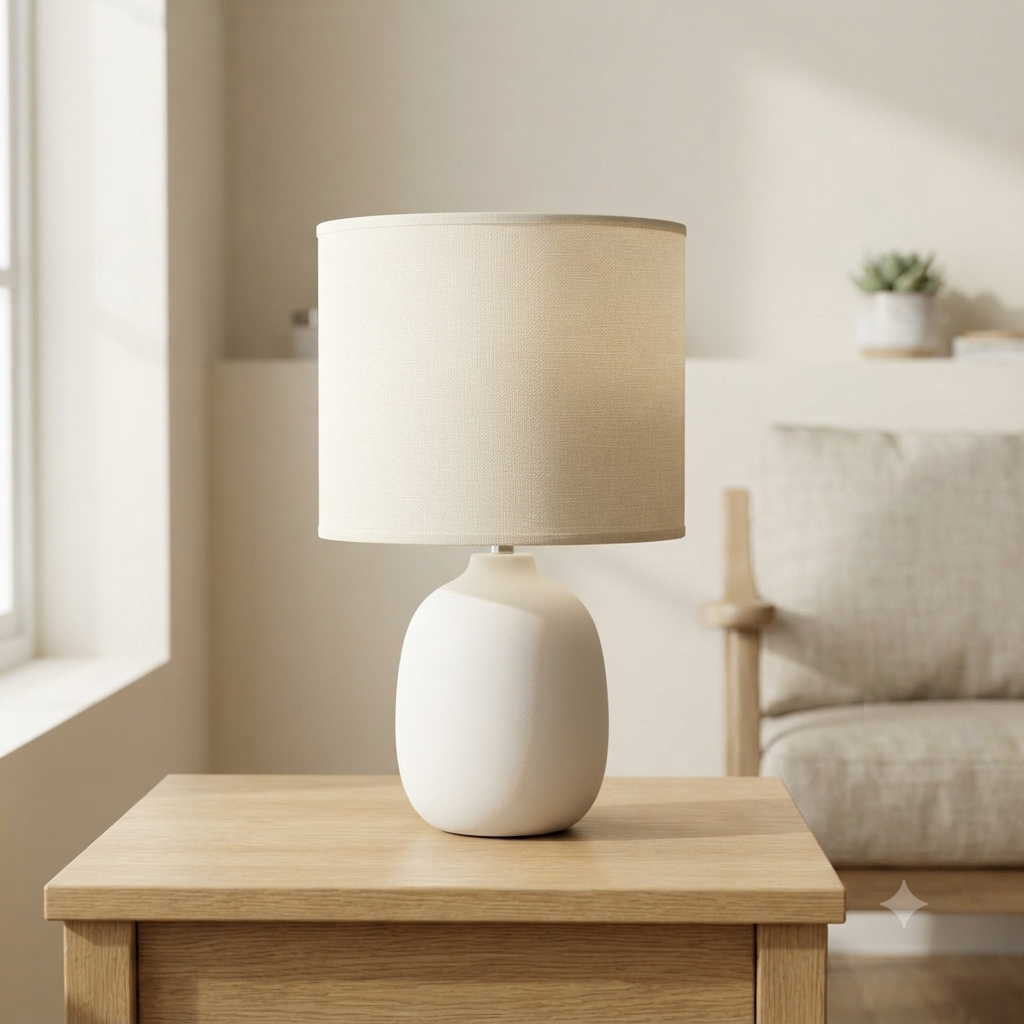 White Table Lamp PL 3190