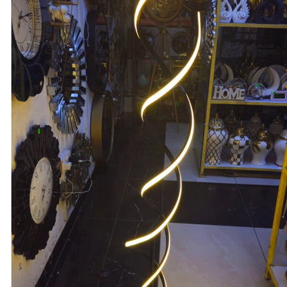 Spiral LED Floor Lamp