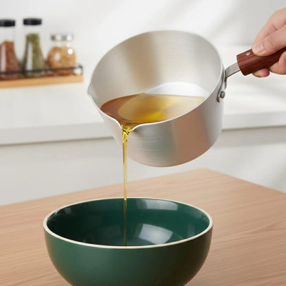 22cm Silver Aluminium Pan with Handle