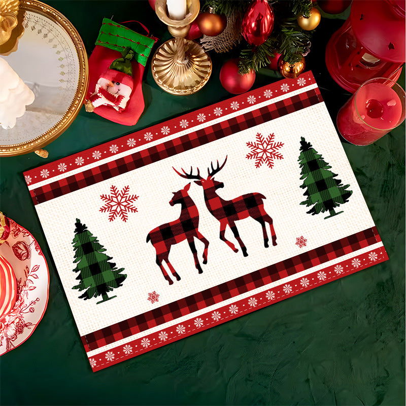 6pcs Christmas table mats