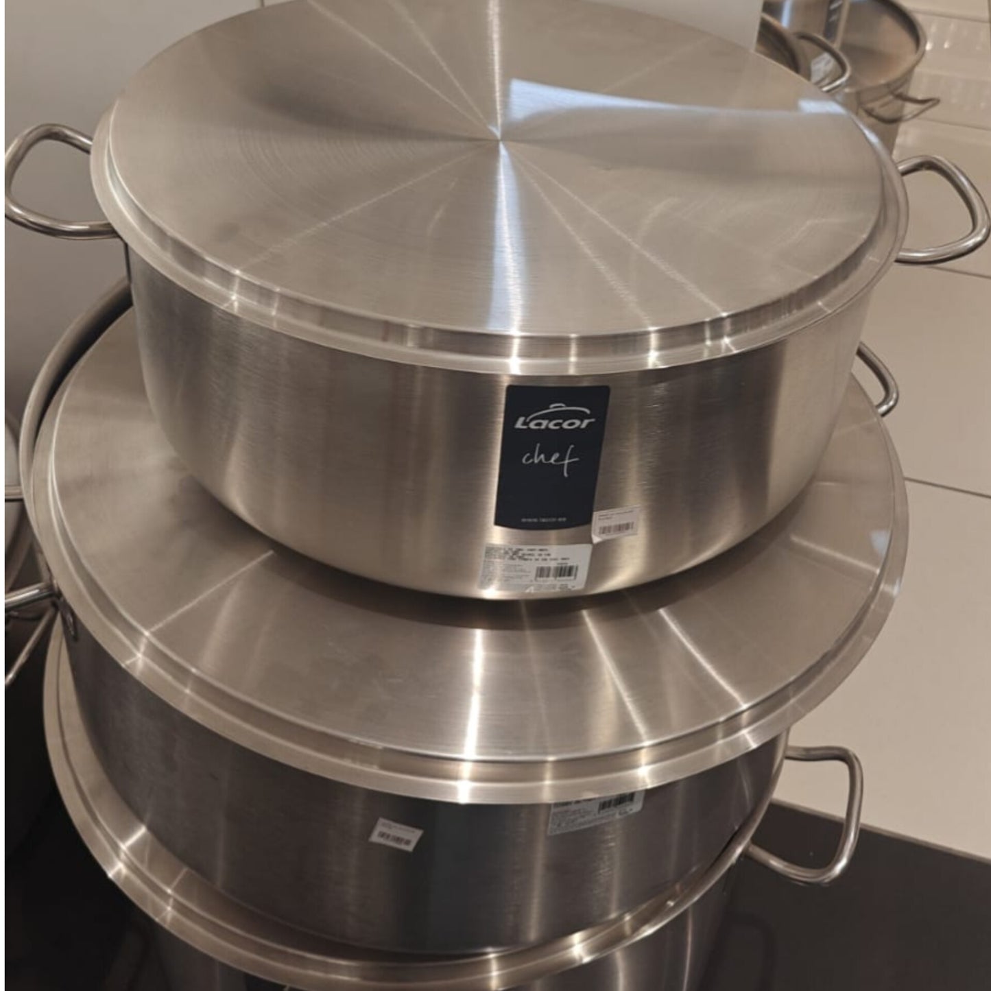 Professional Stainless Steel Casserole Pot 38.2L 50cm